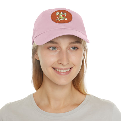 Rich Aura - Rich Love Dad Hat w/ Leather Patch (Round)