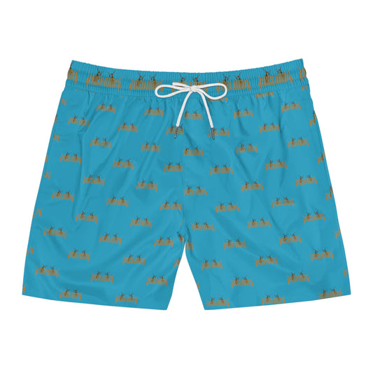 Rich Aura - Light V. Dark Swim Shorts - Turquoise