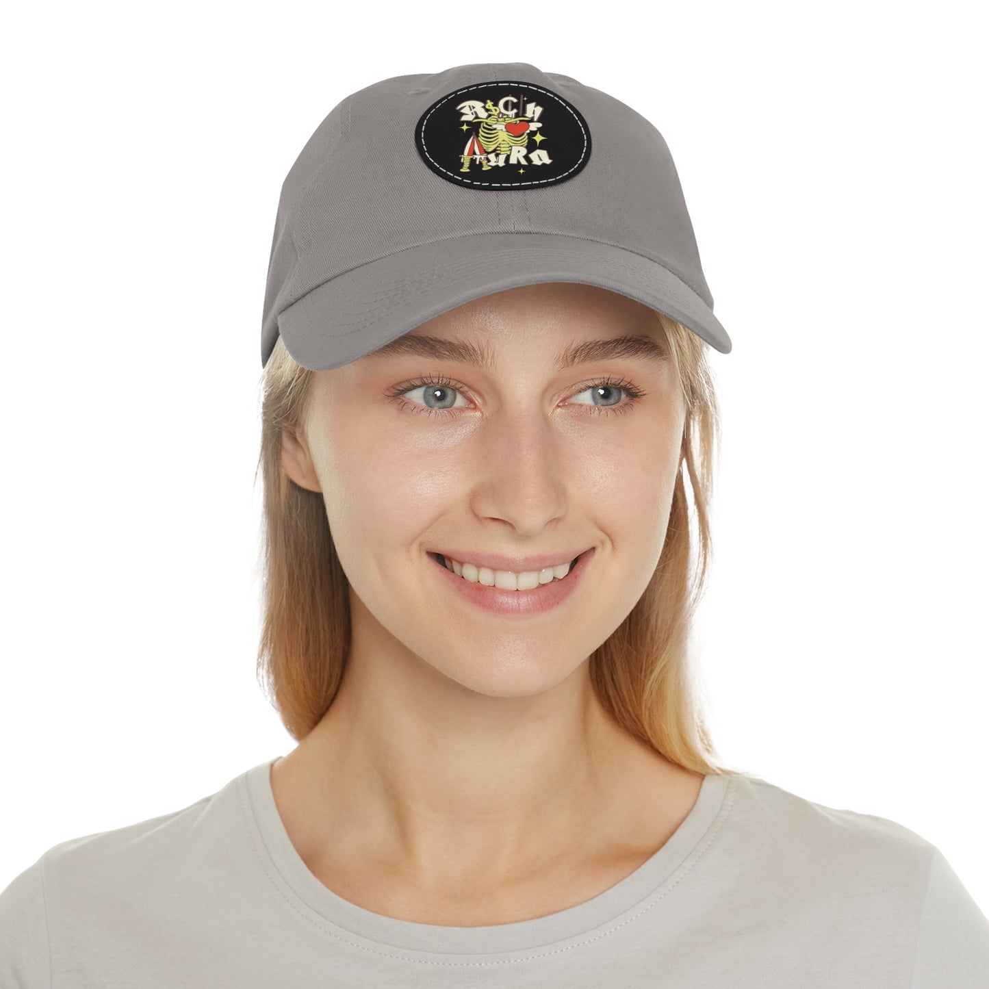 Rich Aura - Rich Love Dad Hat w/ Leather Patch (Round)