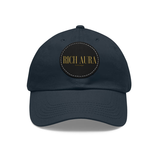Rich Aura - Chicago Dad Hat w/ Leather Patch (Round)