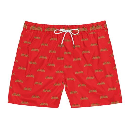 Rich Aura - Light V. Dark Swim Shorts - Red