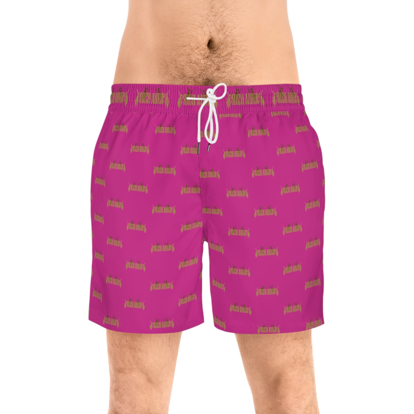 Rich Aura - Light V. Dark Swim Shorts - Rich Pink