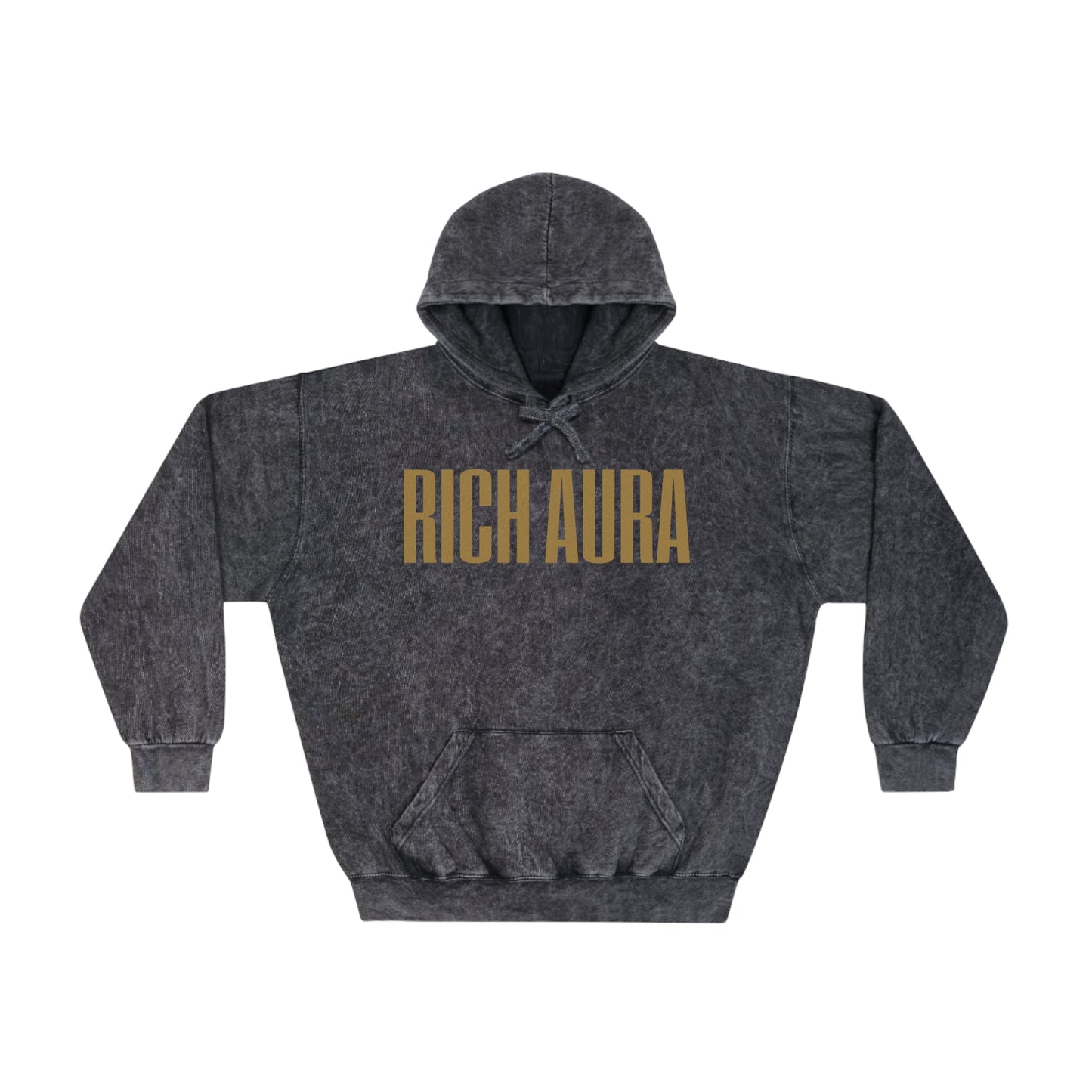 Rich Aura Original Aura - Gold Mineral Wash Hoodie