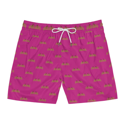 Rich Aura - Light V. Dark Swim Shorts - Rich Pink