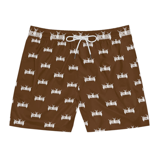 Rich Aura Swim Shorts - Brown