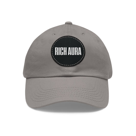 Rich Aura - Original Aura Dad Hat w/ Leather Patch (Round)