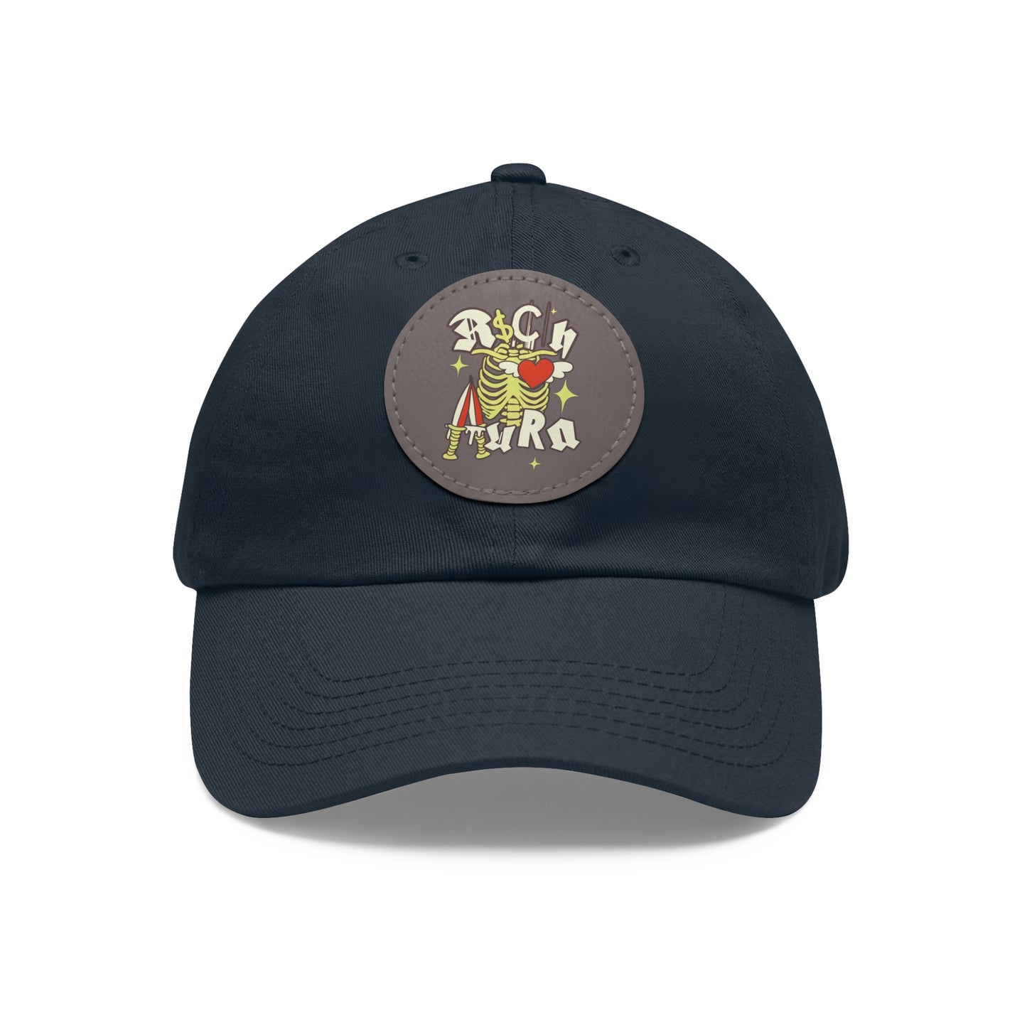 Rich Aura - Rich Love Dad Hat w/ Leather Patch (Round)