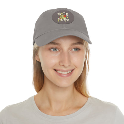 Rich Aura - Rich Love Dad Hat w/ Leather Patch (Round)