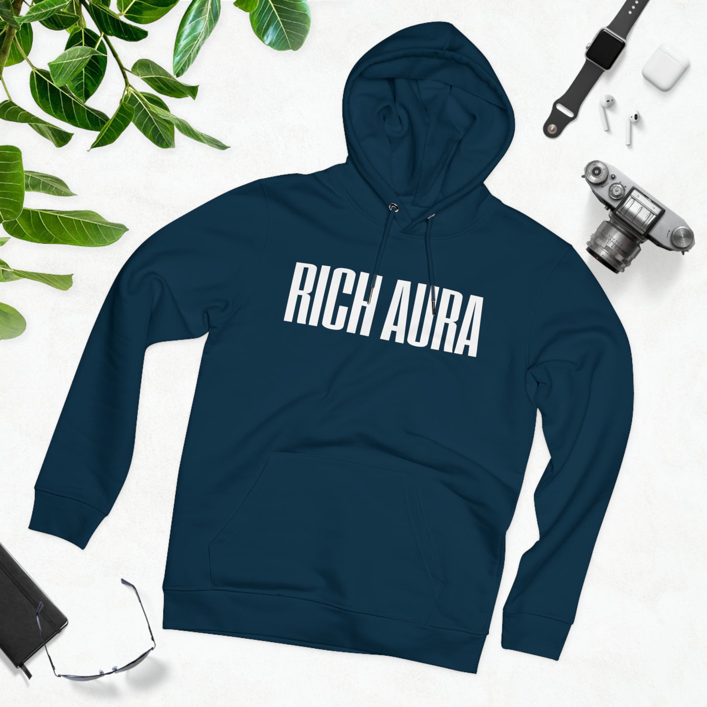 Rich Aura Original Aura - Cruiser Hoodie - White