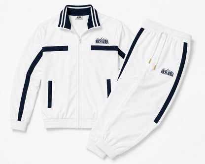 Rich Aura Tennis Club Track Suit – White/Navy