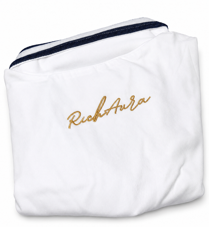 Rich Aura Tennis Club Track Suit – White/Navy